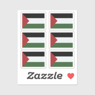 Sticker Le drapeau de la Collection Palestine pack de 6