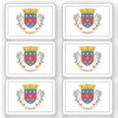 Sticker Le drapeau de la collection Saint Barthélemy pack (Recto)