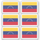 Sticker Le drapeau de la Collection Venezuela pack de 6 (Recto)
