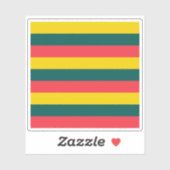 Sticker Le drapeau de la commune d'AErø (Feuille)