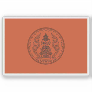 Sticker Le drapeau de la province d'Udon Thani, Thaïlande