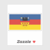 Sticker Le drapeau de la Transylvanie (Feuille)