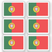 Sticker Le drapeau de Portugal Collection pack de 6 (Recto)