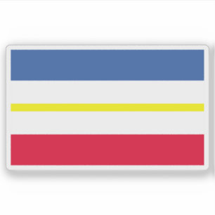 Sticker Le drapeau du Mecklembourg-Ouest, Poméranie
