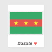 Sticker Le drapeau du peuple Ewe, Ghana (Feuille)