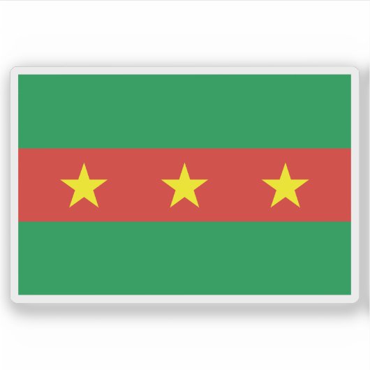 Sticker Le drapeau du peuple Ewe, Ghana (Devant)