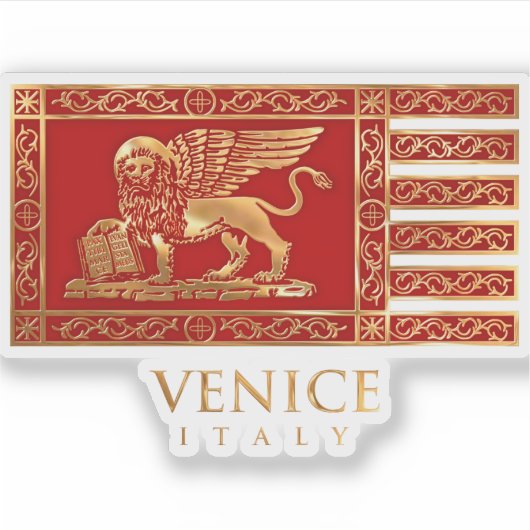 Sticker Le drapeau vénitien (Devant)