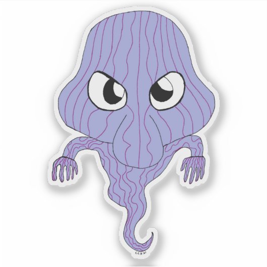 Sticker Le fantôme de style Chibi (Devant)