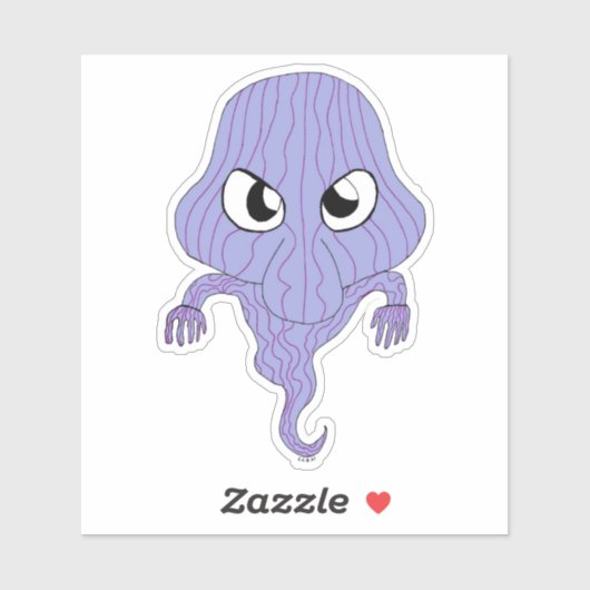 Sticker Le fantôme de style Chibi (Feuille)