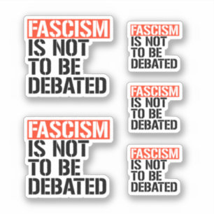 Sticker Le fascisme ne doit pas être débattu