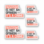 Sticker Le fascisme n'est pas une opinion (Devant)