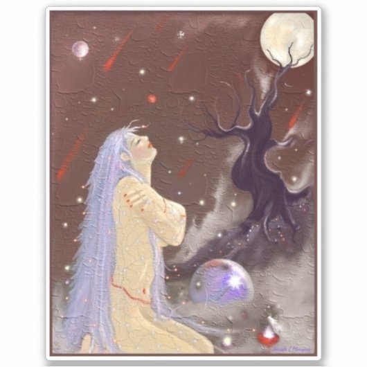 Sticker Le feu dans le ciel (Devant)