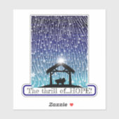 Sticker Le frisson de HOPE chute étoiles nativité (Feuille)