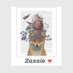 Sticker Le gardien d'oiseaux Fox avec Artichoke
