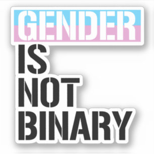 Sticker Le genre n'est pas binaire