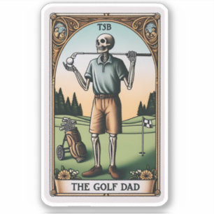 Sticker Le Golf dad Tarot