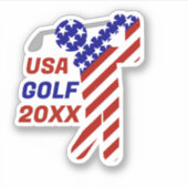 Sticker LE GOLF DES Patriotes ÉTATS-UNIS (Devant)