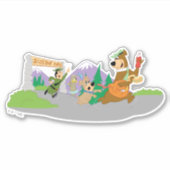 Sticker Le grand panier de pique-nique de Yogi Bear (Devant)