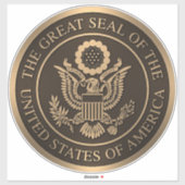 Sticker Le grand sceau des États-Unis d'Amérique (Feuille)