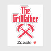 Sticker Le Grillfather Aux Chiens Chauds (Feuille)