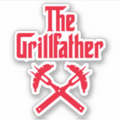 Sticker Le Grillfather Aux Chiens Chauds (Devant)
