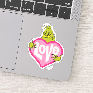 Sticker Le Grinch Cœur rose d'amour