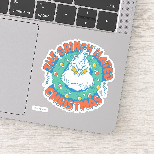 Sticker Le Grinch détestait Noël (Détail)