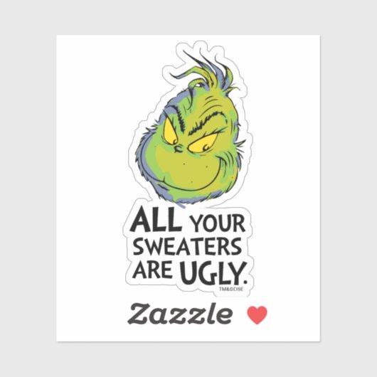 Sticker Le Grinch | Tous Vos Chauffeurs Sont Des Citations (Feuille)