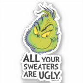 Sticker Le Grinch | Tous Vos Chauffeurs Sont Des Citations (Devant)
