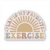 Sticker le jeu est mon exercice préféré (Devant)