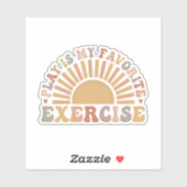 Sticker le jeu est mon exercice préféré (Feuille)