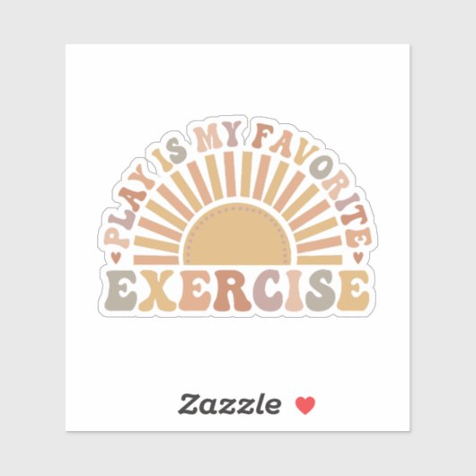 Sticker le jeu est mon exercice préféré (Feuille)