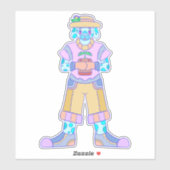 Sticker Le joyeux chien (Feuille)