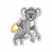 Sticker Le Koala Fusée (Devant)
