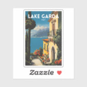 Sticker Le lac de Garde (Feuille)