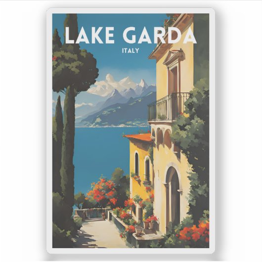 Sticker Le lac de Garde (Devant)