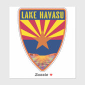 Sticker Le lac Havasu Arizona Shield (Feuille)