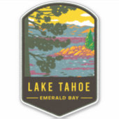 Sticker Le lac Tahoe Emerald Bay (Devant)