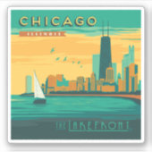 Sticker Le Lakefront | Chicago, Illinois (Devant)