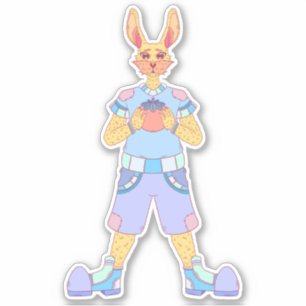 Sticker Le Lapin Heureux