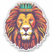 Sticker Le lion est imperméable au roi (Devant)