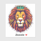 Sticker Le lion est imperméable au roi (Feuille)