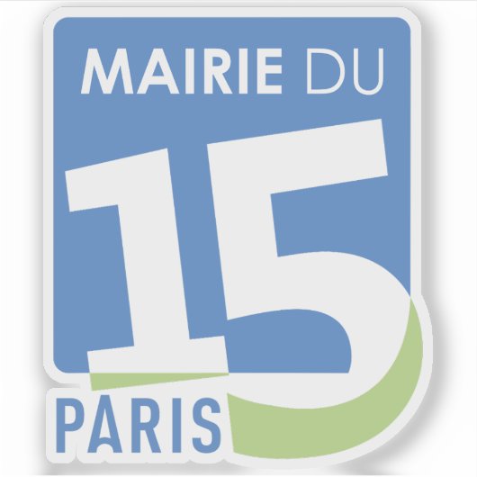 Sticker Le logo du 15e arrondissement de Paris (Devant)