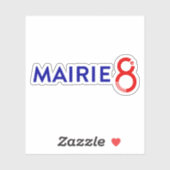 Sticker Le logo du 8e arrondissement de Paris (Feuille)