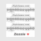 Sticker Le logo flutetunes.com (Feuille)