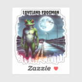 Sticker Le Loveland Frogman | Ohio Cryptid (Feuille)