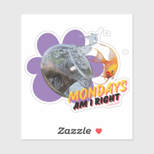 Sticker Le Lundi, N'Est-Ce Pas ? (Feuille)