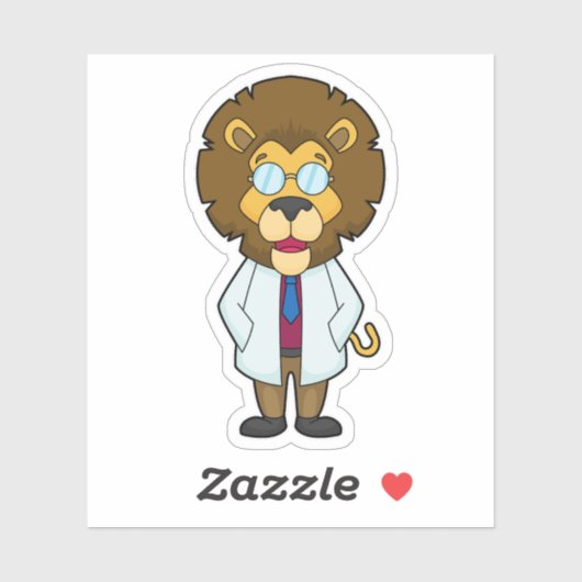 Sticker Le manteau du docteur Lion (Feuille)