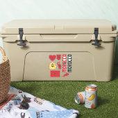 Sticker Le Maroc Extraordinaire forme les symboles nationa (Glacière)