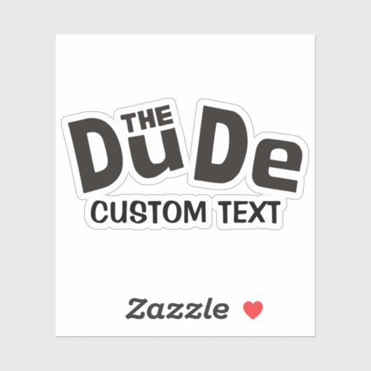 Sticker Le mec (Feuille)